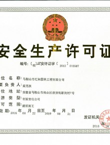 安全许可证正本